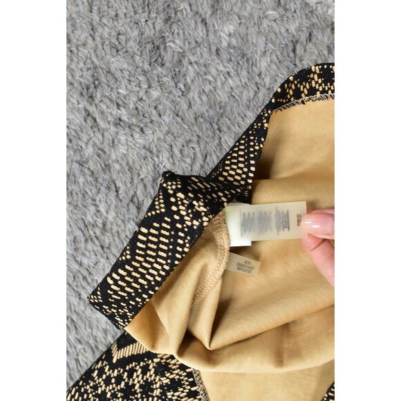 GUESS Black Shift Dress Size 12 Knee Length Polyester Geometric Lace Sleeveless - Picture 4 of 6